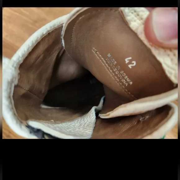 A.S.98 Vonne Combat Platform Lace Up Boots in Milk Sz EU42/US 9.5 NWOT - Picture 10 of 11